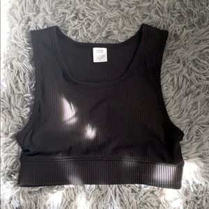 Black Work Out Top